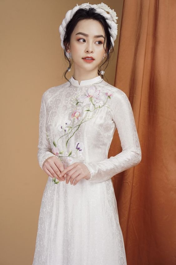 áo dài trắng gạo