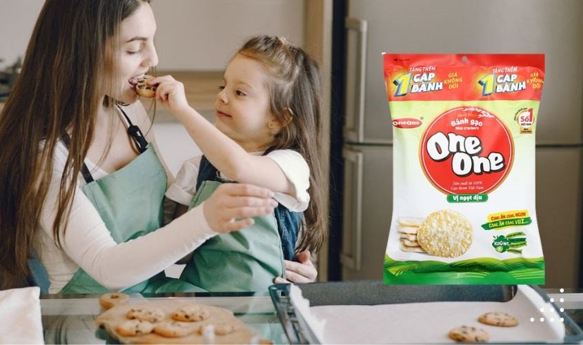 Bánh gạo One One vị ngọt dịu 150g, lựa chọn hấp dẫn cho bữa phụ