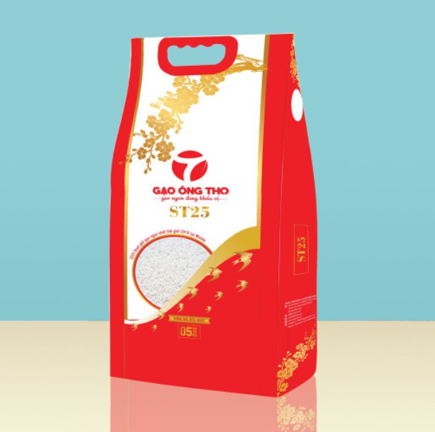 Bao bì gạo ST25 Ông Thọ