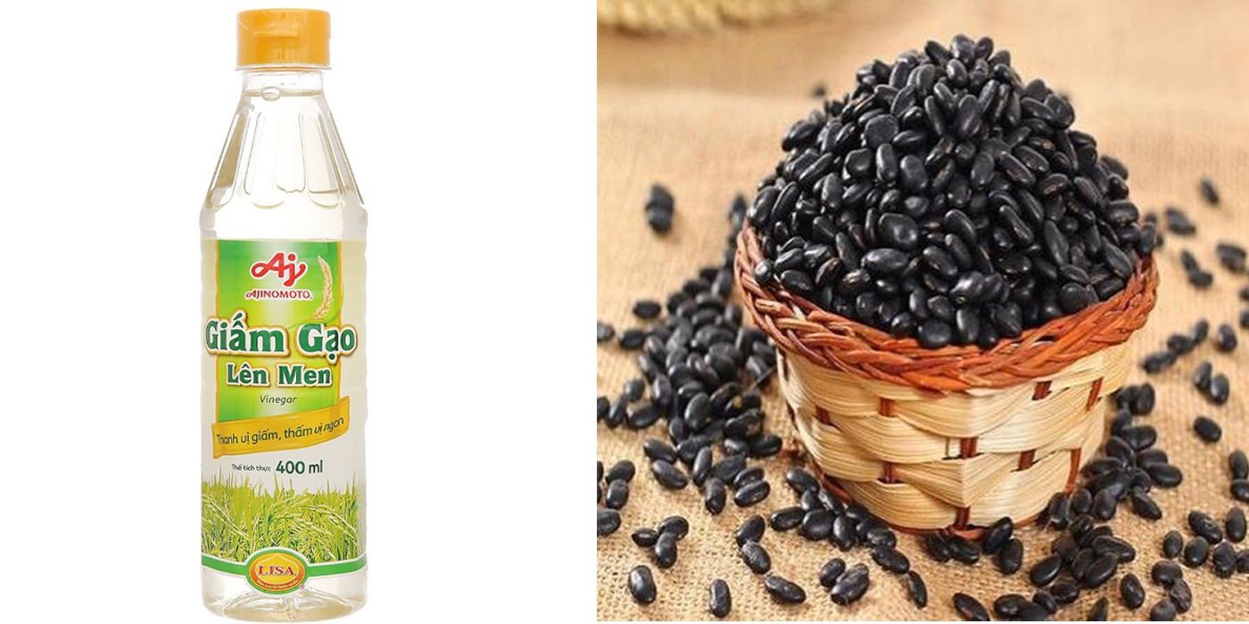Công thức giấm gạo ngâm đậu đen hỗ trợ quá trình giảm cân