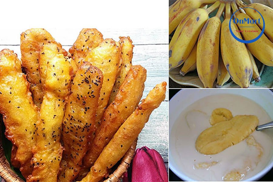 Công thức làm bánh chuối chiên bột gạo tại gia