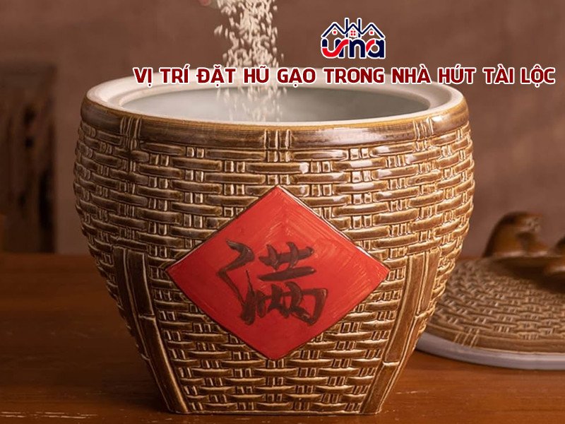 Đặt hũ gạo ở góc Tây Nam để gia đình hòa thuận, no đủ