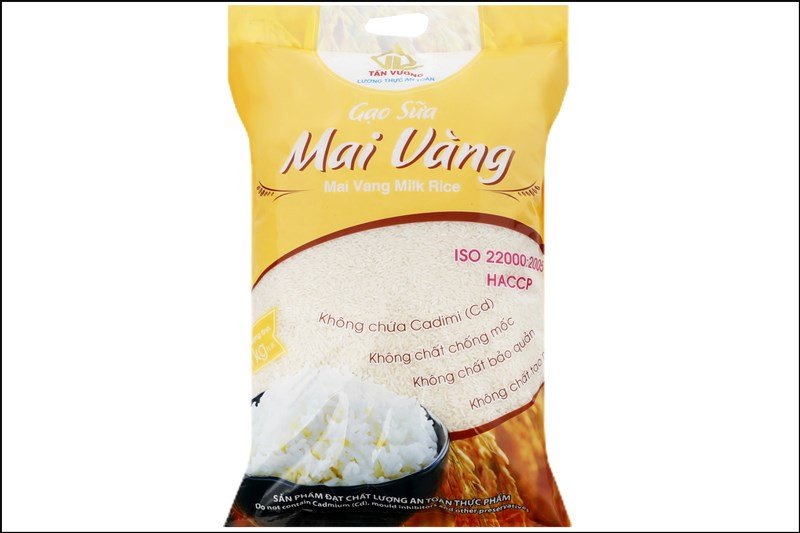 Gạo sữa Mai Vàng cho cơm mềm dẻo, thơm ngọt
