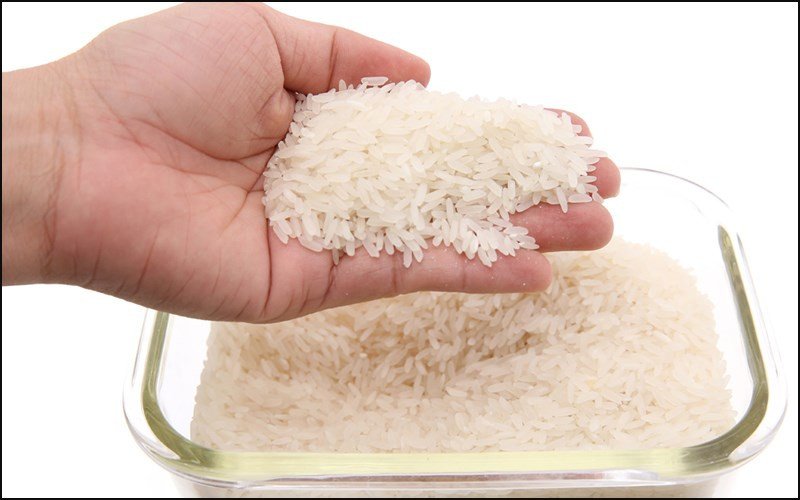 Gạo Tài Nguyên với hạt trắng đục đặc trưng