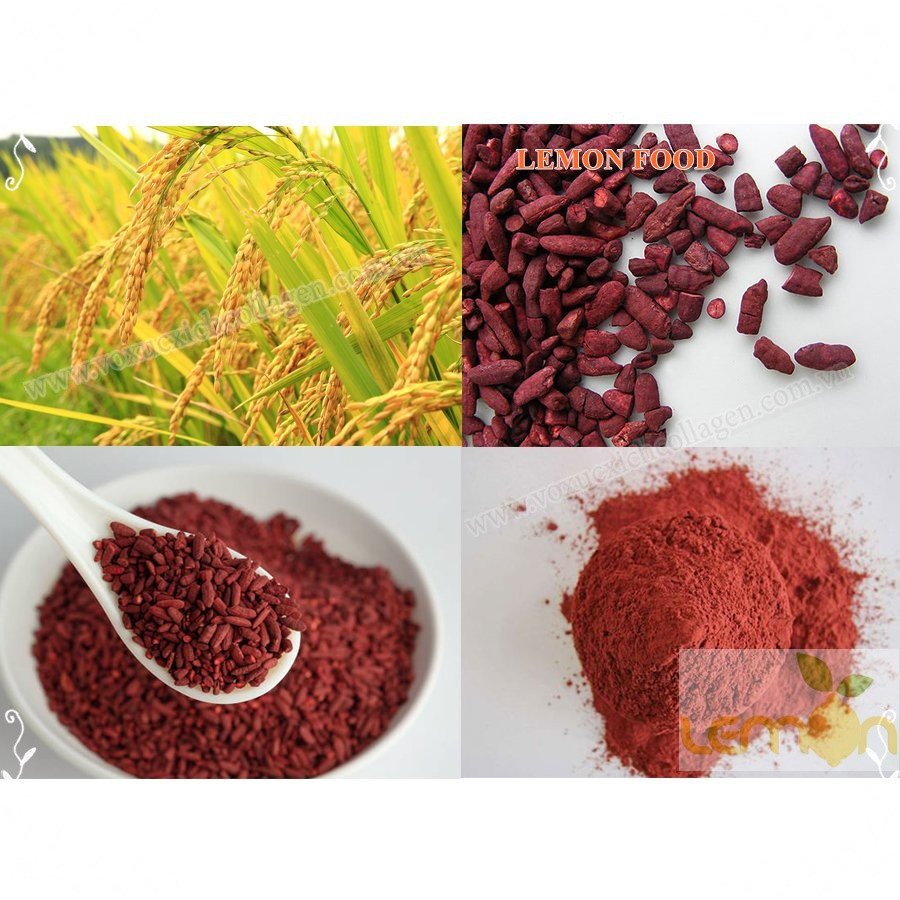 Hạt gạo sau quá trình lên men biến thành màu đỏ tía