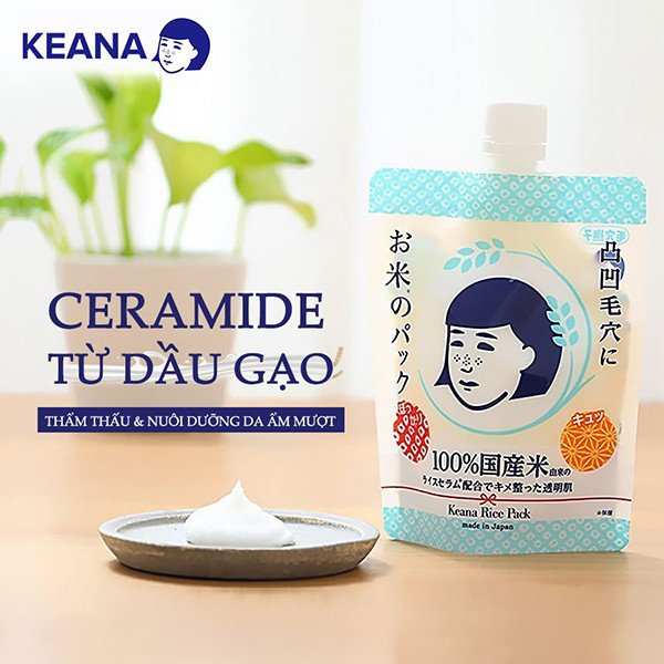 Mặt nạ rửa trôi chiết xuất gạo Nhật Bản làm sạch và cải thiện kết cấu da