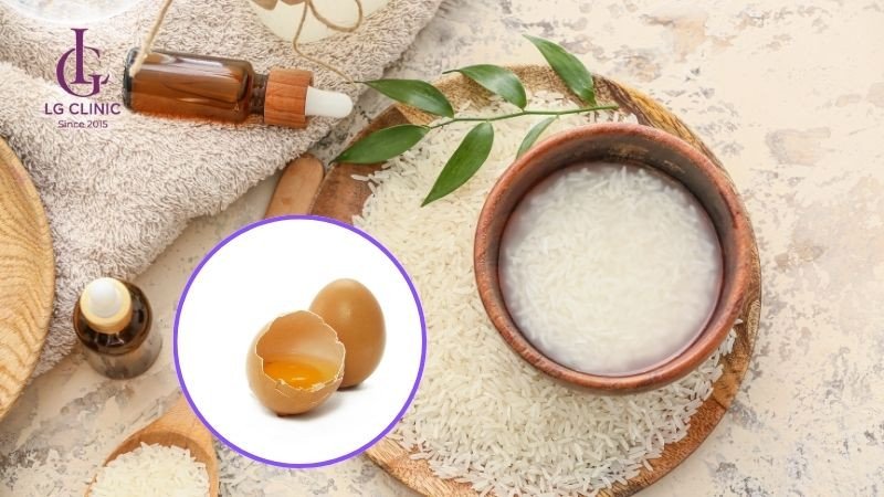Mặt nạ trứng gà và nước vo gạo giúp da săn chắc