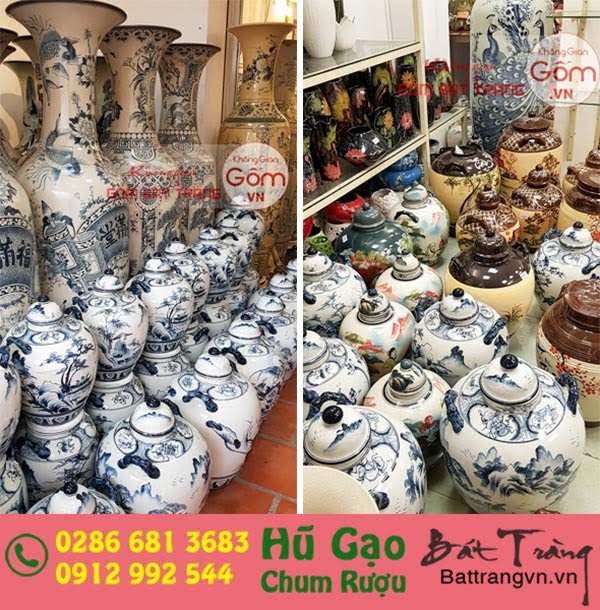 Mẫu thùng đựng gạo bằng gốm sứ dung tích 10kg phổ biến tại TPHCM