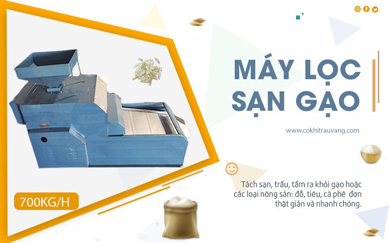 Máy lọc sạn gạo đảm bảo chất lượng thành phẩm