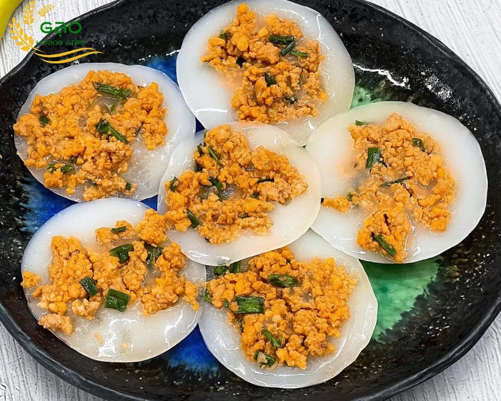 Món bánh bèo thanh tao làm từ bột gạo