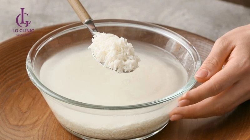 Nước vo gạo dồi dào dưỡng chất tự nhiên cho làn da khỏe mạnh