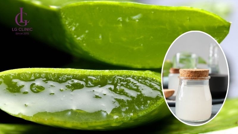 Nước vo gạo và nha đam dịu nhẹ cho da nhạy cảm