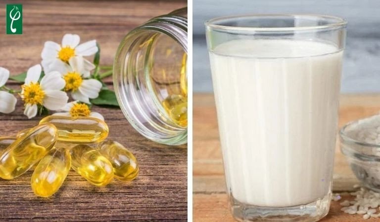 Phục hồi và làm trắng da với nước vo gạo cùng vitamin E