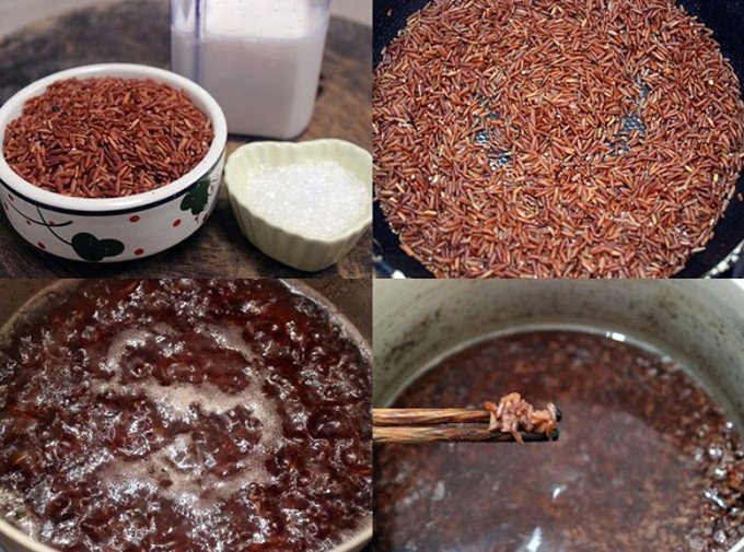 Rang gạo lứt làm sữa