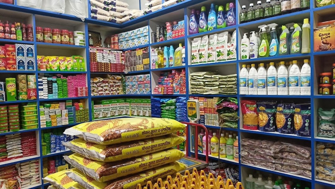 Thiết kế nội thất cửa hàng gạo với tông màu chủ đạo