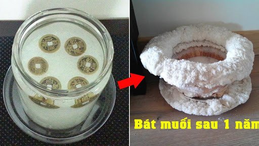 Thực hiện thay hũ muối tiền vào cuối năm
