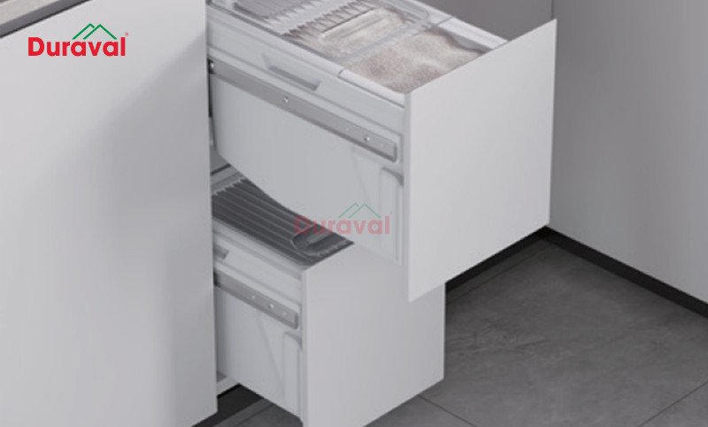 Thùng đựng gạo inox đa ngăn tiện lợi