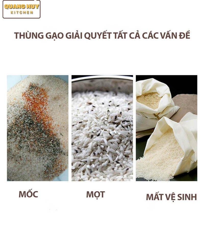 Thùng gạo thông minh giải quyết vấn đề bảo quản