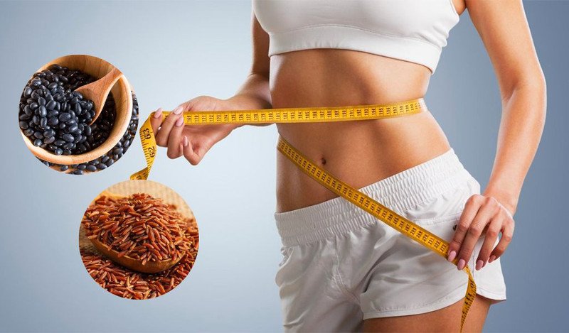 Trà gạo lứt đậu đen giúp hỗ trợ giảm cân hiệu quả và duy trì vóc dáng thon gọn