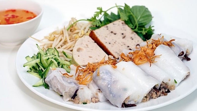 Bánh cuốn nhân thịt mộc nhĩ