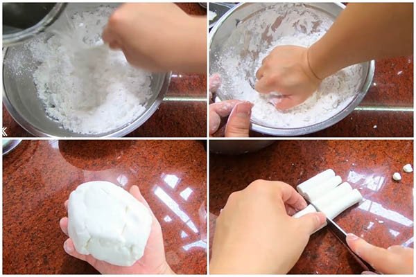 Bánh gạo đã cắt khúc