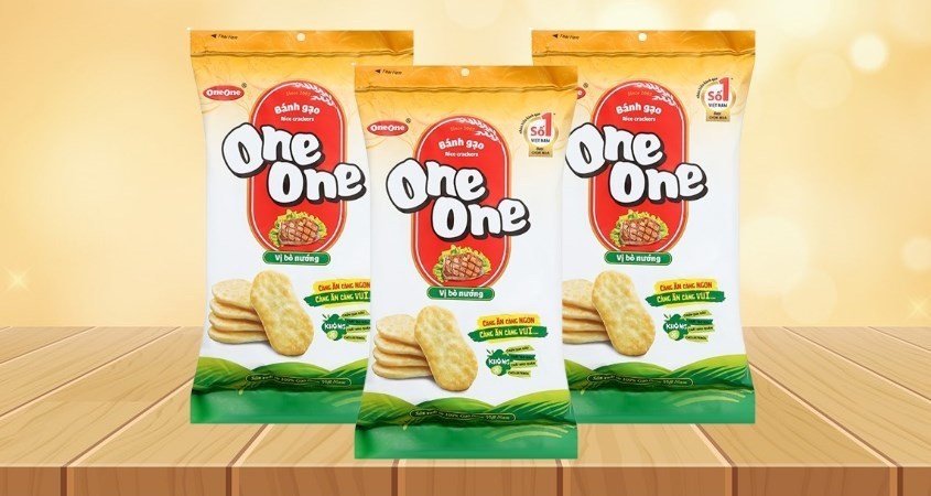 Bánh gạo One One vị bò nướng gói 150g