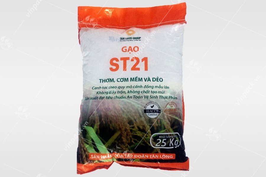 Bao bì đựng gạo PP dệt 25kg