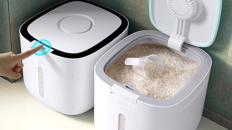 Bảo quản gạo lứt trong hộp kín