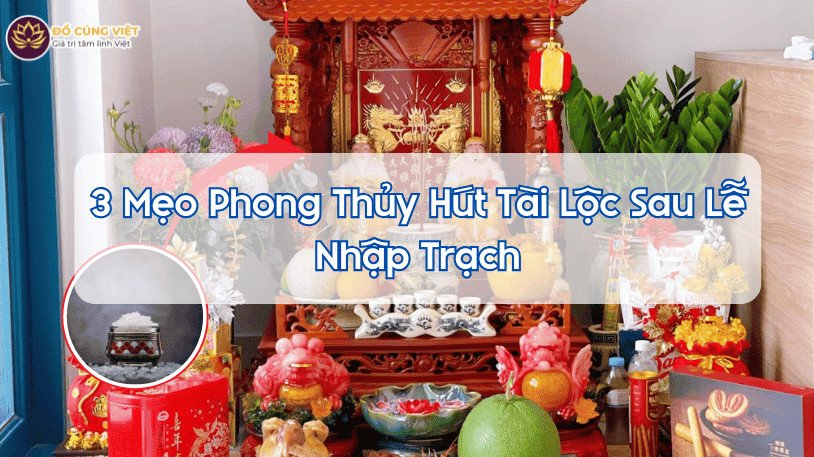 Các mẹo phong thủy thu hút tài lộc sau khi gạo muối cúng nhà mới xong