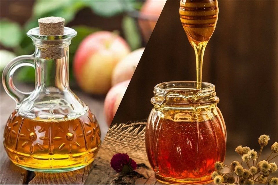 Cốc giấm táo pha mật ong, thức uống thanh lọc cơ thể và hỗ trợ giảm cân