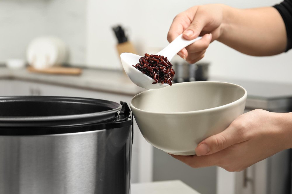 Gạo lứt được ủ chín mềm
