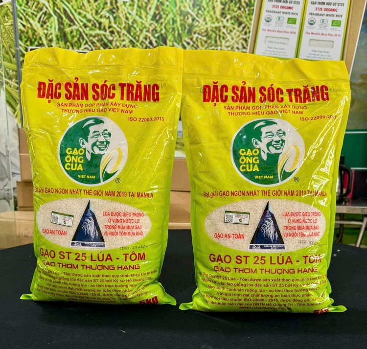 Gạo ST25 lúa tôm bao nhiêu tiền 1kg