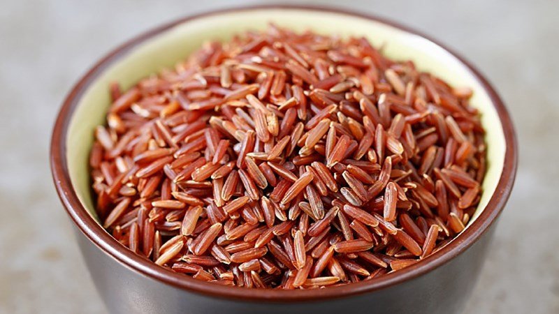 Hạt gạo lứt đỏ giàu chất chống oxy hóa
