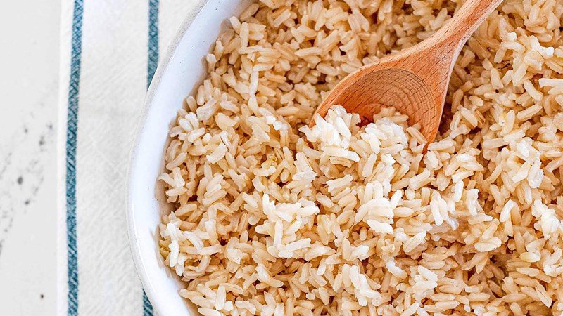 Hạt gạo lứt trắng ngà tự nhiên