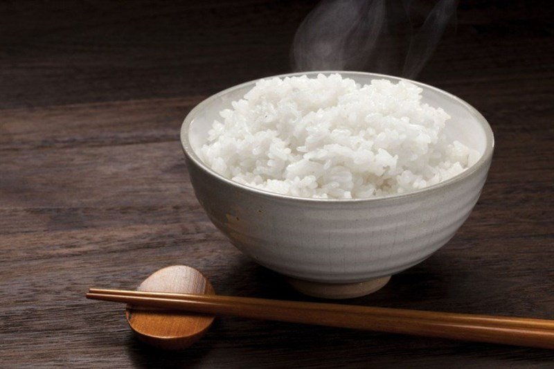 Món cơm từ gạo hữu cơ thơm ngon