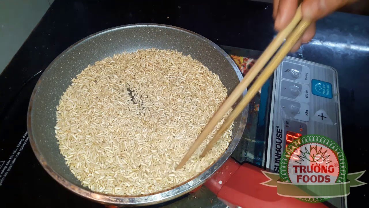 Rang gạo làm thính gạo ngon