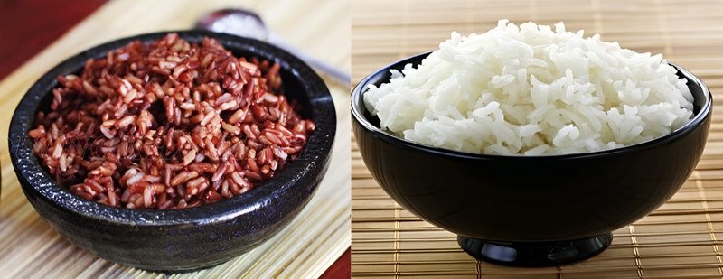 So sánh gạo lứt và gạo trắng