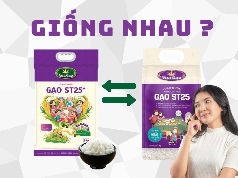 So sánh sự khác biệt giữa gạo ST25 truyền thống và ST25+