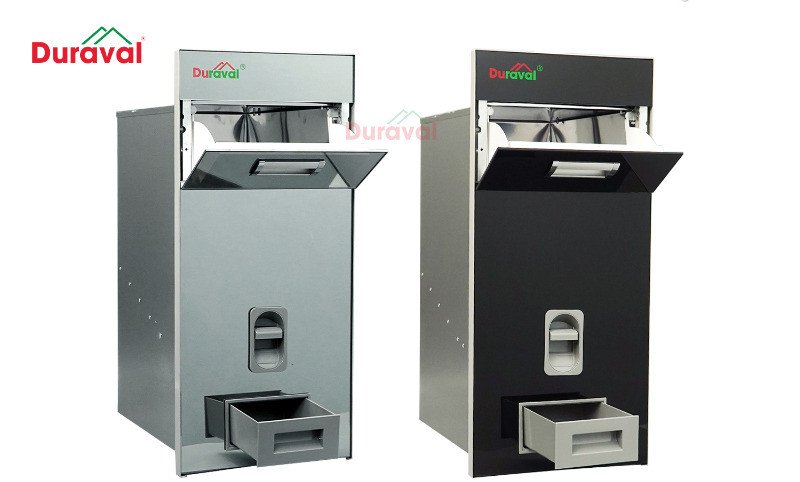 Thùng đựng gạo bằng inox cao cấp, sáng bóng, chống gỉ sét hiệu quả