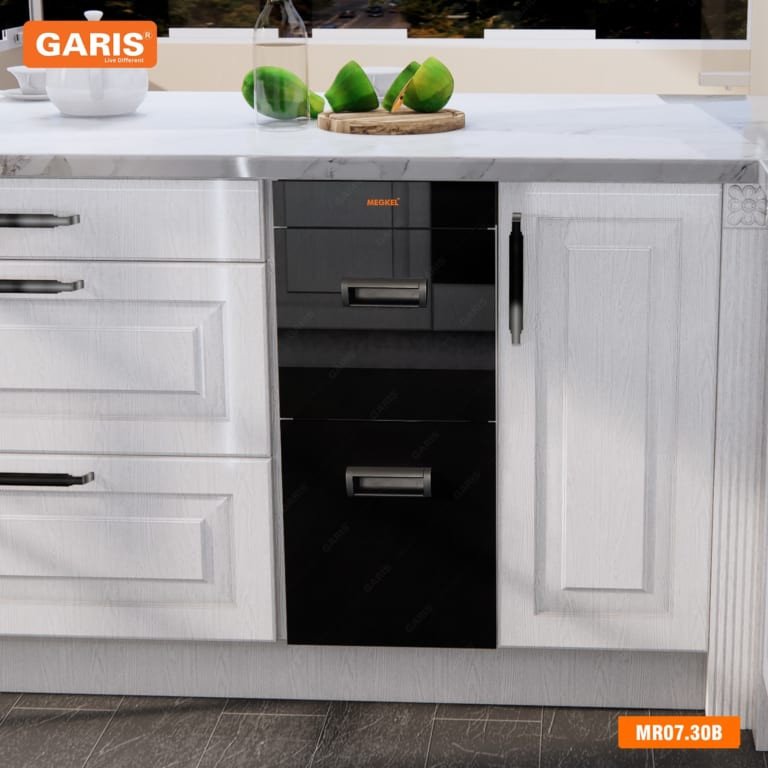 Thùng gạo 20kg mặt kính đen