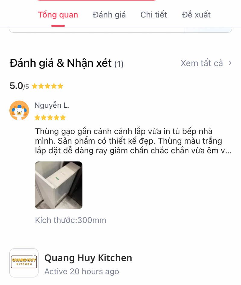 Thùng gạo thông minh gắn cánh được khách hàng đánh giá cao về tính tiện dụng