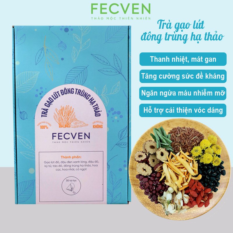 Trà gạo lứt đông trùng hạ thảo