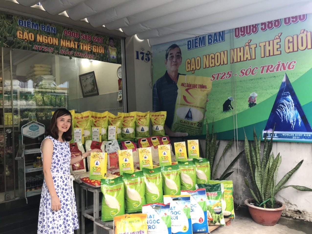 Túi gạo đóng gói chân không đa dạng loại tại Tâm An Farm